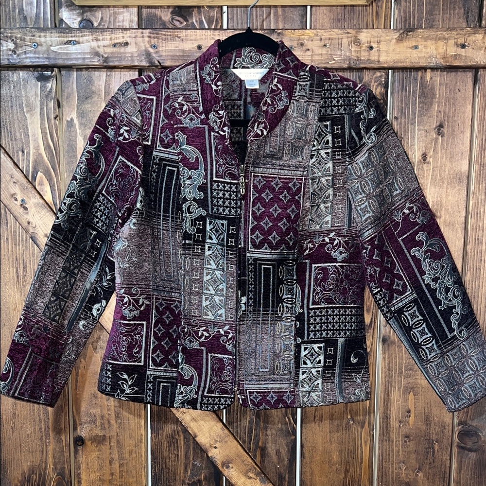 Vintage Patterned Jacket - image 1
